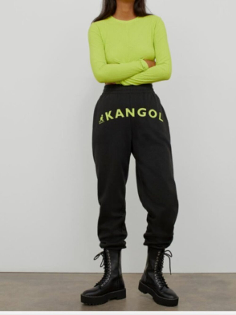 H&M KANGOL Jogger Pants Black | Size SMALL